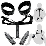 Acquire Easy Access Thigh Harness With Wrist Cuffs