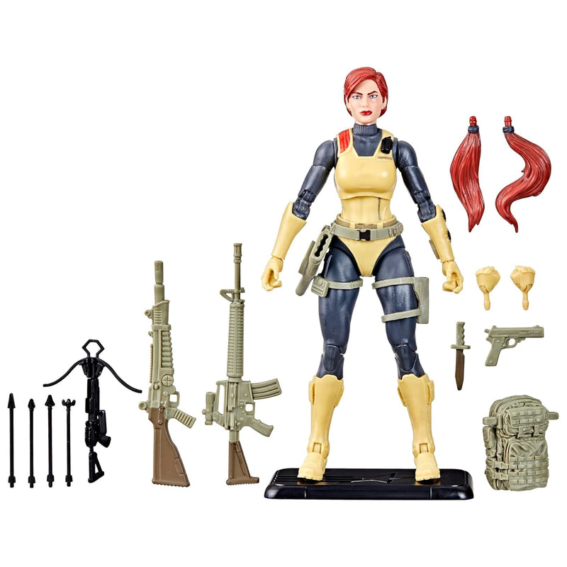 Classified Series Retro Cardback Scarlett, Collectible 6 Inch Action Figure