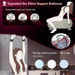 Inflatable Bondage Position Pillow with Restraint Set and Toy Mount