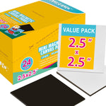 24 Pack Mini Magnetic Canvas Panels, 2.5 x 2.5 Inch Boards for Painting & Crafts