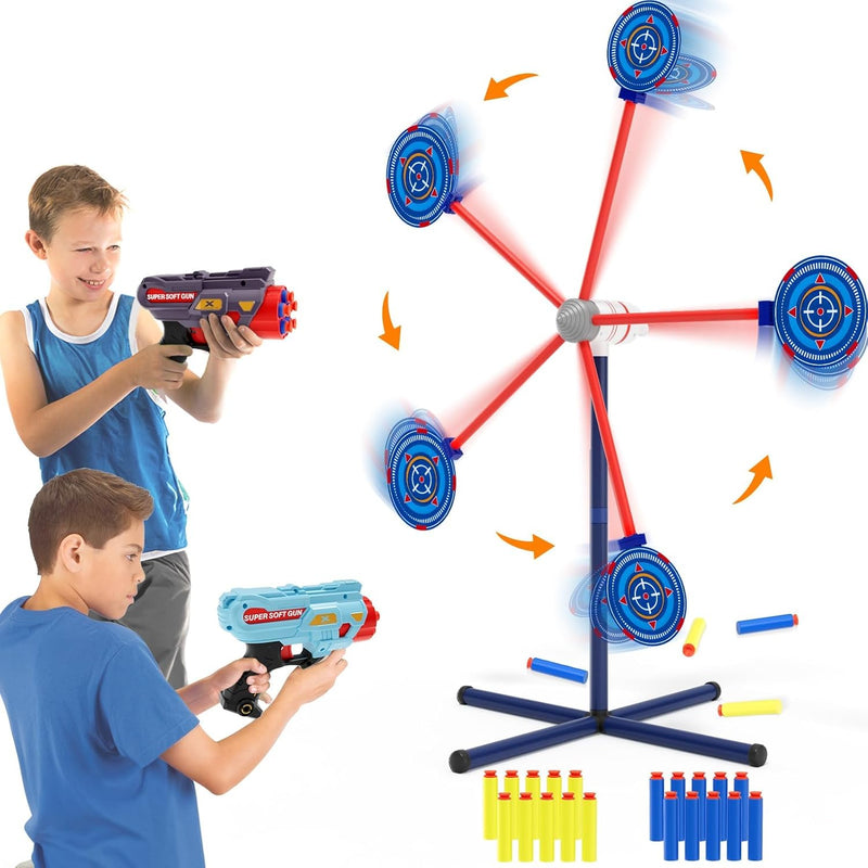 Shooting Games Toys Set For Boys, Kids Toys Outdoor Indoor Games With Movin