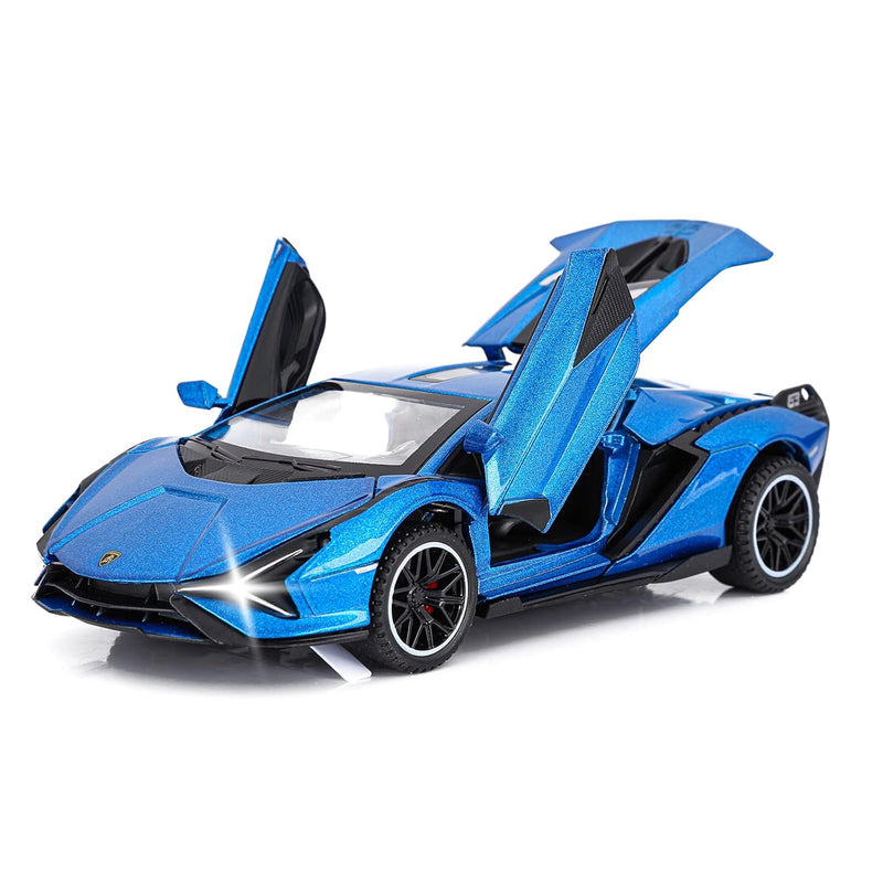 Toy Cars Lambo Sian Fkp3 Metal Model Car With Light And Sound Pull Back Toy