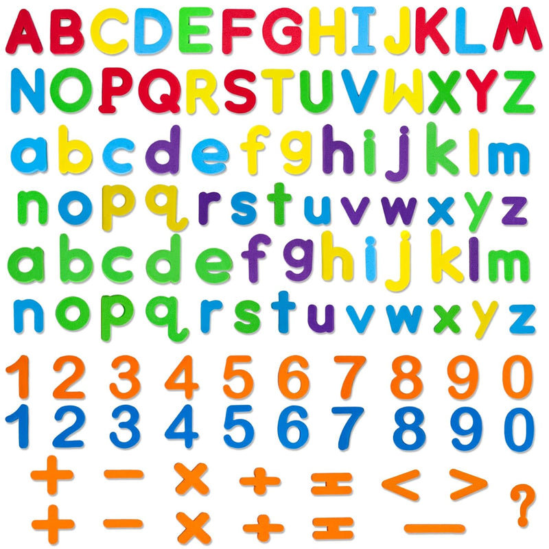LovesTown 112PCS Magnetic Letters Numbers, Refrigerator Alphabet Magnets Sp