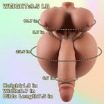 3 In 1 Shemale Sex Doll Trans Sex Toy With Penetrable Dildo And Pussy Ass, Futa Sex Doll Torso Male Masturbator With Boobs, 3 Channels Male Sex Toys For Men Sex
