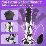 10-Inch Monster Dildo Squirting Sex Toy Horse Knot Dildo, The Irregular Penis, Stimulates Sensitive Points, Strong Suction Cup, Silicone Material, Easy To Clean For Women Men
