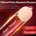 Adjustfit Penis Sleeve Extension Reusable Condom Insert Accessory For Female G-Spot Stimulation Sexual Enhancer Beads Pleasure Couples Sex Toys