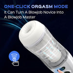 Automatic Male Masturbator Sex Toys For Men - Male Masturbators Cup With 4 Suction & 9 Vibration For Penis Stimulation Electric Pocket Pussy Men Stroker Adult Sex Toys Blowjob Toy (White)