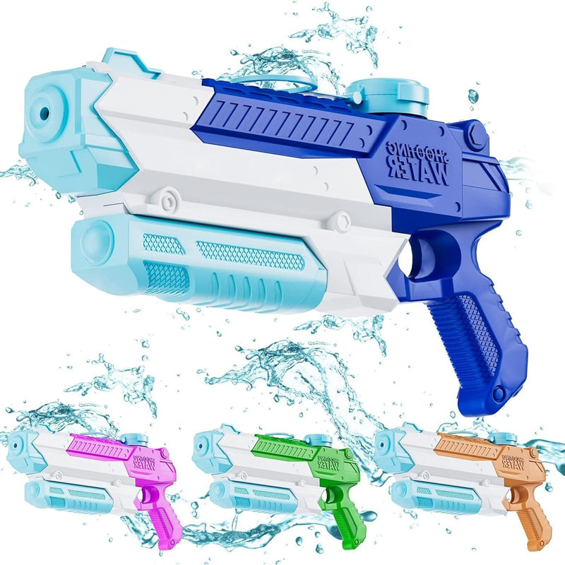 Water Gun, Water Guns For Adults & Kids, 4 Pcs 300Cc Long Range High Capaci