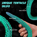 Alla 22 Inch Fantasy Dildo, Long Tentacle Monster Dildo, Realistic Touching With Strong Silicone Suction Cup Anal Plug, Prostate Massager, Adult Sex Toys Men Women And Couple - Green