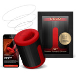 F2S Stamina Trainer & Stroker With 14 Pleasure Settings, App And An Ai Mode, Male Masturbator Sex Toy For Men, Male Sex Toy, Hands Free Masturbators, Penis Pump, Blowjob Adult Toys Vibrator, Red