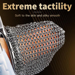 Male Chastity Cage,Stainless Steel Male Chastity Devices Flexible Mesh Chain Cock Cages Breathable And Comfortable?Adult Sex Toys For Man Flexible Mesh Chain Cock Cages