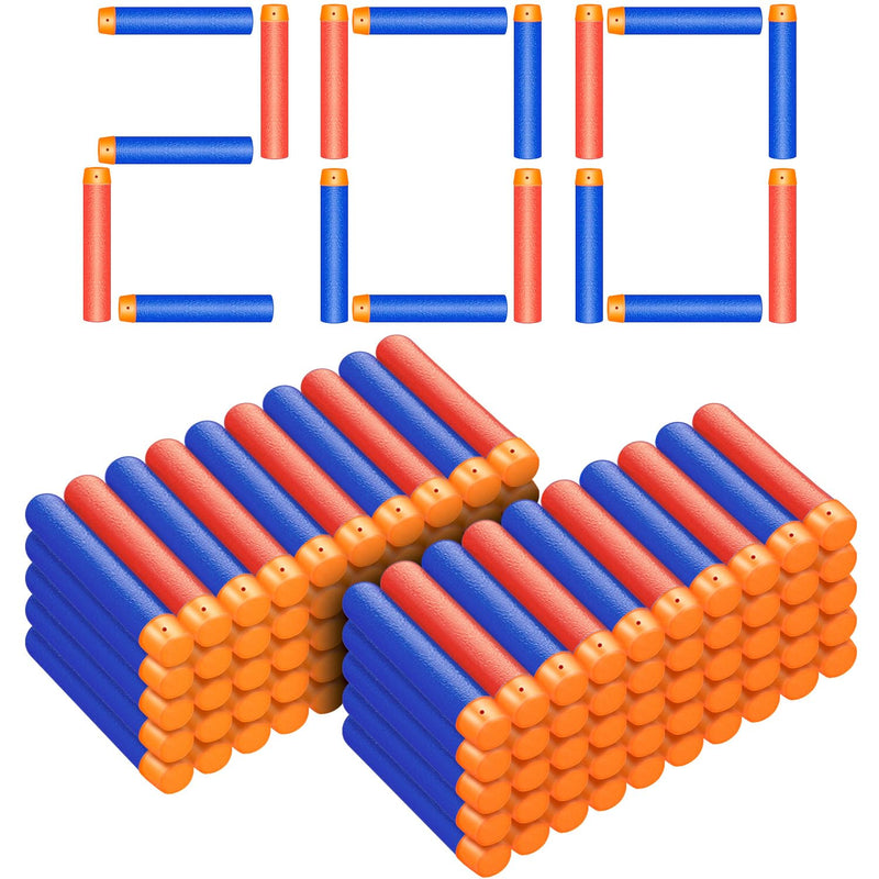 Refill Darts, 200 Pack Refill Bullets Compatible With Nerf Guns For Nerf N