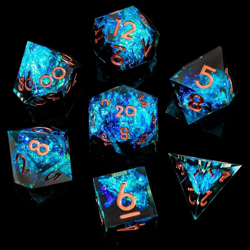 Sharp Edge Dnd Dice Set Handmade 7 Accessories Dice For Dungeons And Dragon