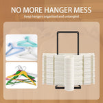 2 Pack Hanger Organizer,Clothes hanger Stacker for Closet Laundry Room,Can accommodate 110 wire hangers,Hanger storage That fits hangers