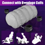 Heart-Shaped Inflatable Sex Pillow with Bondage Straps β Support Cushion for Couples