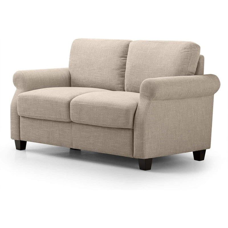 Josh Loveseat Sofa / Easy, Tool-Free Assembly, Beige