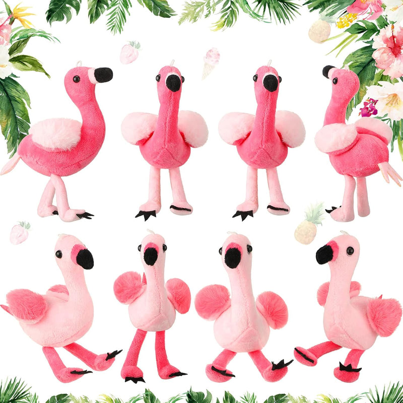 Skylety 8 Pcs 6 Inch Plush Flamingo Party Favors Small Flamingo Stuffed Ani