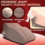 Inflatable Sex Position Pillow for Couples with Soft Flocked Surface