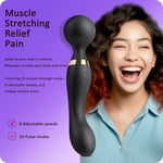 Sex Toys Vibrador - Double Ended Dildo Vibrator For Women,20 Patterns & 8 Speeds For Clitoral And G-Spot Stimulation, Waterproof Rose Adult Sex Toys For Women And Couples(Black)
