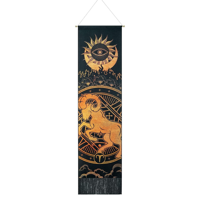 Aries Tapestry Sun And Moon Tapestry Zodiac Tarot Tapestry Constellation Aries