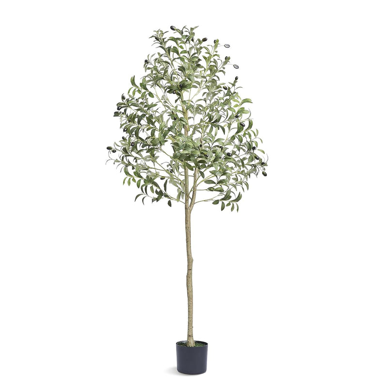 Artificial Olive Tree, 5 Ft Tall Faux Plant, Secure Pe Material & Anti-Tip Til