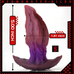 Anal Plug Butt Plug With Safe T-Base Mixed-Color Silicone Prostate Massager Monster Dilator Sex Toy For Women Men Masturbation (S)