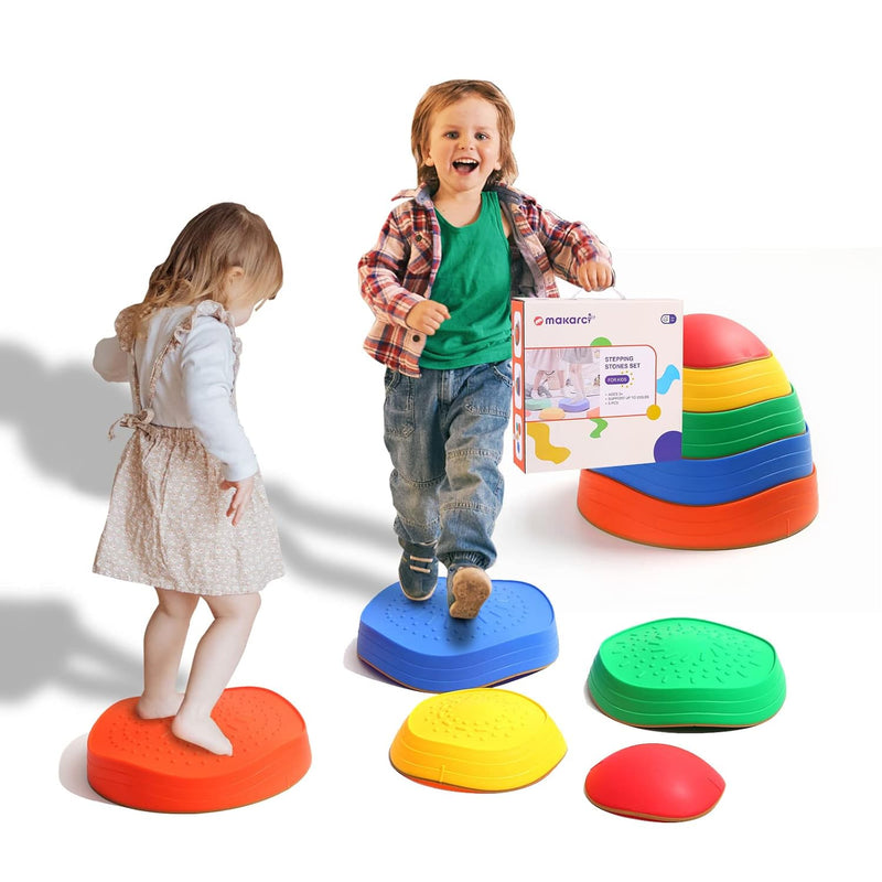 Stepping Stones For Kids, 5Pcs Non Slip Plastic Balance Stones, Promoting C