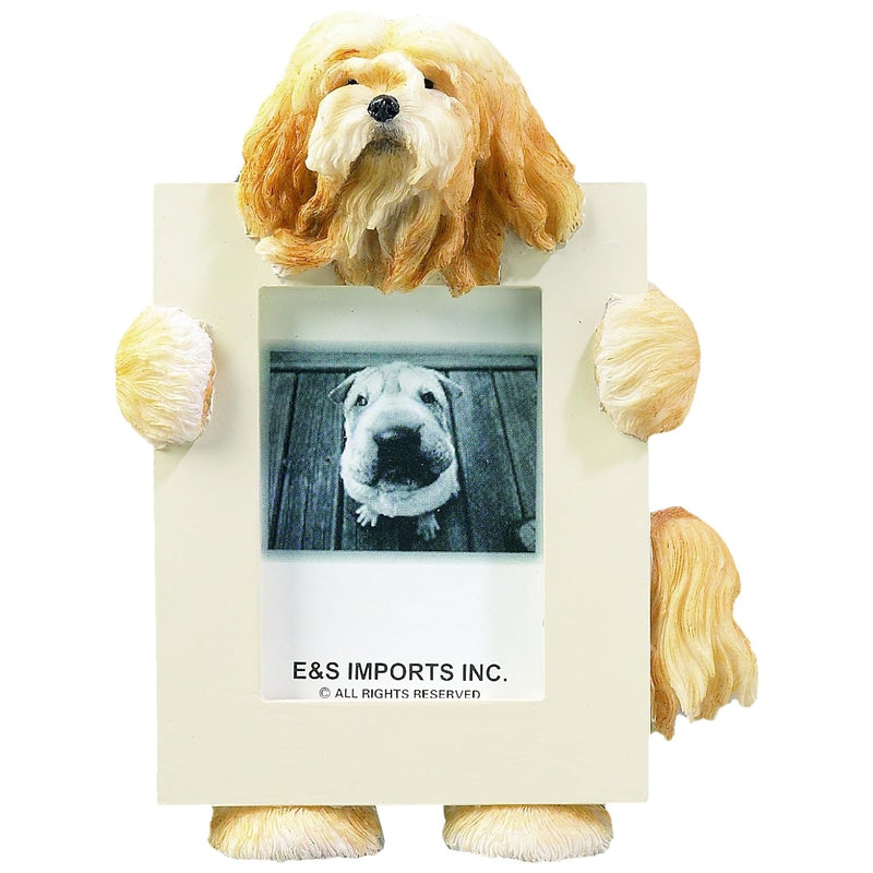 Lhasa Apso Picture Frame Holds Your Favorite 2.5 By 3.5 Inch Photo, Hand Paint