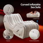 Automatic Inflatable Couples Support Sofa with Portable Design