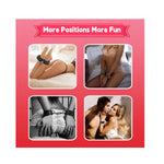 Bondage Handcuffs Bdsm Sex Restraints Toys Pu Leather Cuffs Sex Toys Adjustable Adult Fetish Erotic Slave Sm Game For Couples Women Men (Pink)