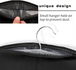 40‘’Garment Bags【3 Pack】Suit Bag for Storage Hanging Clothes Suitable for Storage of Dresses Suits Overcoats Garment Can Provide Neatness and Space-Saving for Your Wardrobe (Black, 40 × 24 Inch)