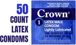 Silky, Thin & Strong Lubricated Latex Condoms β 50 Count Pack for Comfort & Safety