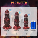 10.03In Red Monster Dildo, Fantasy Anal Thick Silicone Butt Plug, Gay Sex Toys, Soft Alien Dildo With Suction Cup For G&P-Spot, Adults Anal Sex Toys For Women Men Couples