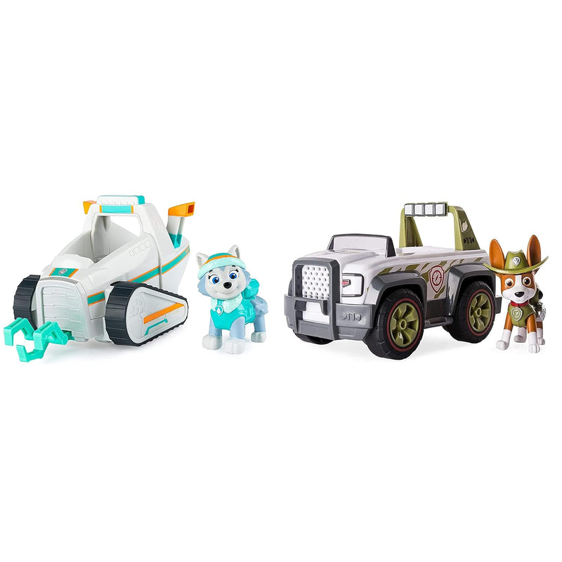 Paw Patrol Everest’S Snow Plow & Paw Patrol Jungle Rescue, Tracker’S Jungle
