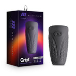 Blush M Elite Platinum Male Masturbator Stroker - Ultra Soft Squishy Gript - Liquid Silicone Pocket Pussy With 3 Chambers Of Ribs & Ticklers For Pleasure - Luxury Men Sex Toys - Manual Sex Machine