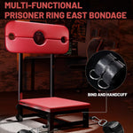 Bdsm Sex Chair With Bondage Accessories - Adjustable Height Sex Stool For Couples Or Groups, Includes Handcuffs, Ankle Cuffs, Neck Cuffs Adult Sex Furniture For Toning Or Taming.