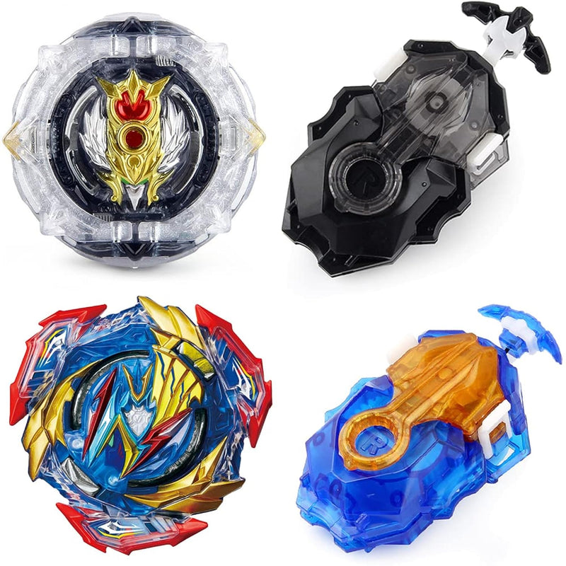 Bey Burst Gyro Toy Set Metal Fusion Attack Top Grip Toy Blade Set Game 2 To