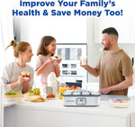 Probiotic Yogurt Maker with Adjustable Time & Temp Control - Make Trillions of Live Probiotics with Two 1-Quart Containers for Larger Batches - Best Greek Yogurt Maker