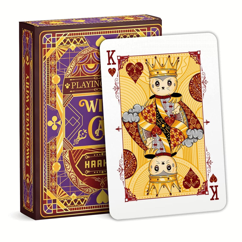 Witty Cat Playing Cards Cute Pet Board Games Poker Decks With Box