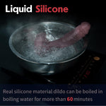 9" Realistic Black Dildo with Soft Skin-Like Texture & Strong Suction Cup for Play