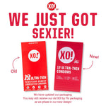 Xo! Ultra-Thin Righteous Rubber Condoms, Peta-Certified Vegan, Fairly-Traded Natural Latex, Well-Lubricated, Cruelty Free, Parabens & Glycerin Free, 12-Count
