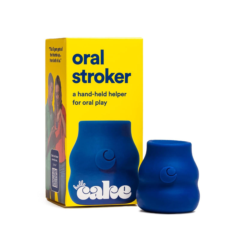 Hello Oral Stroker - Silicone Stroker - Enhances Oral Play - Tight Ribbed Beaded Interior - Easy Handheld Use - Phthalate-Free, Latex-Free, & Body-Safe