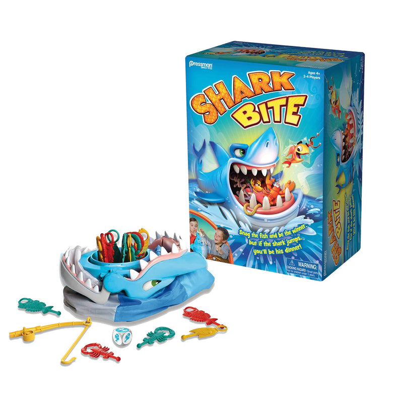 Shark Bite -- Roll the Die and Fish for Colorful Sea Creatures Before the S