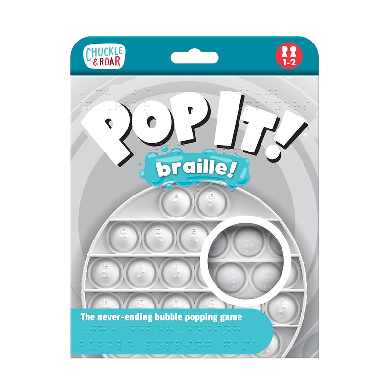 Pop It! Braille Tactile Sensory Fun Popping Game Standard Braille Teaches L