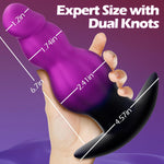 6.7" Large Vibrating Butt Plug Prostate Massager Anal Vibrator, Large Butt Plug Huge Buttplug Prostate Knot Dildo Remote Vibrator, Anal Plug Trainer Dilator With 10 Vibrations, Adult Toy For Men Women