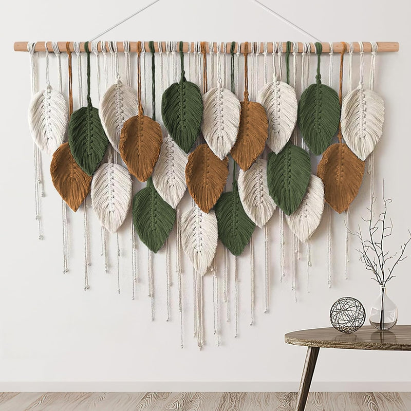 Large Macrame Wall Hanging Boho Woven Tapestry, Chic Home Decor Modern Bohemia