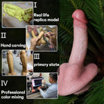 Handmade Silicone Dildo - Realistic Soft Penis for G-Spot Stimulation