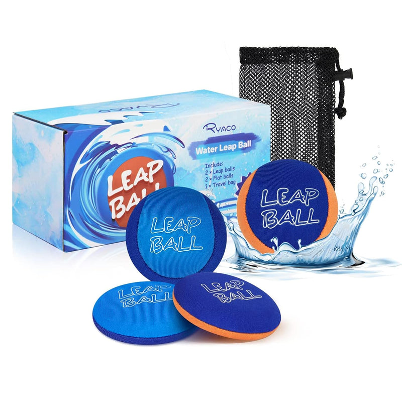 Leap Ball Water Skipping Ball Pool Balls 4 Pack Bouncing Ball Beach Ball Fo