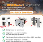 Auger Motor,Grill Induction Fan Kit, Fire Burn Pot and Hot Rod Ignitor,Traeger Parts Replacement Traeger Grill Parts for Pit Boss Grill Parts and Auger Motor for Traeger Grill,Traeger Fan Ignitor Kit