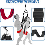 360° Rotating Sex Swing with Adjustable Straps – BDSM Sling for Couples' Pleasure